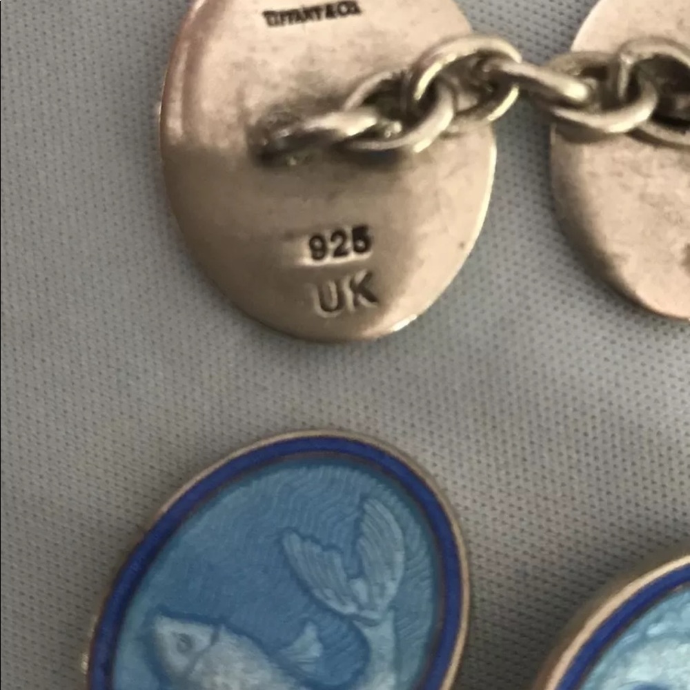 Tiffany and Co. rare vintage fish cufflinks
